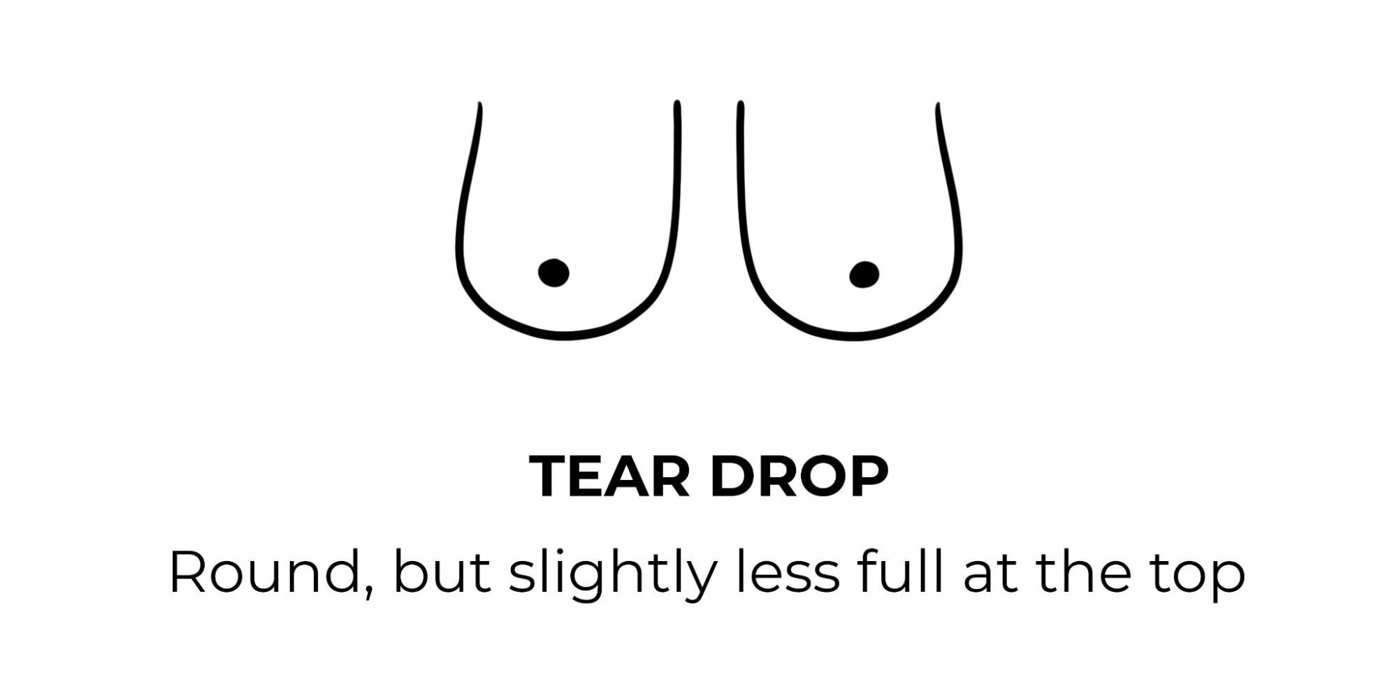 Tear Drop Shape Breasts